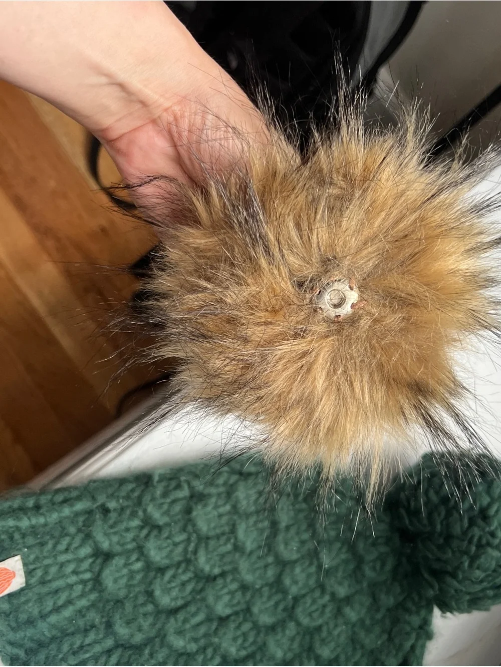 Sh*t That I Knit (STIK) - The Gunn Beanie in Forest +  2 poms